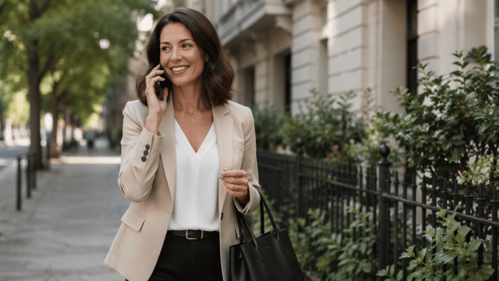 Walking while talking on the phone is a simple way to exercise more.