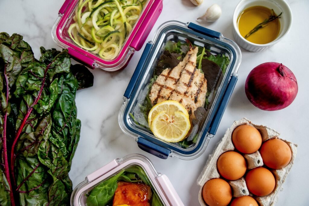 A balanced approach to healthy eating including nutritious foods and treats.