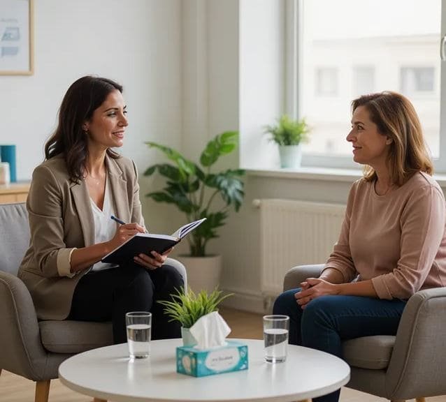 Health coaching session providing support and accountability