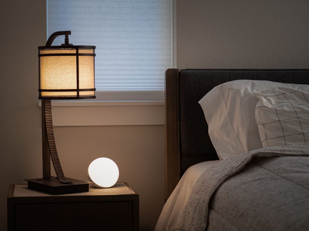 Healthy sleep environment promoting relaxation and recovery.