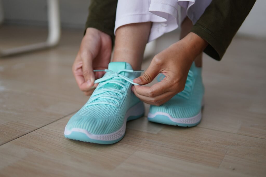 Woman building healthy habits through consistency rather than motivation.
