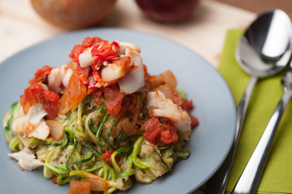 Balanced meal supporting healthy sleep and stable blood sugar.