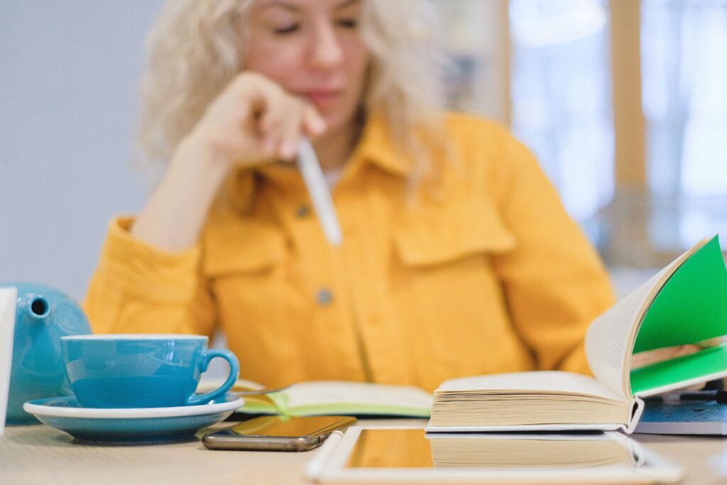 Busy woman creating healthy habits without overwhelming her schedule.