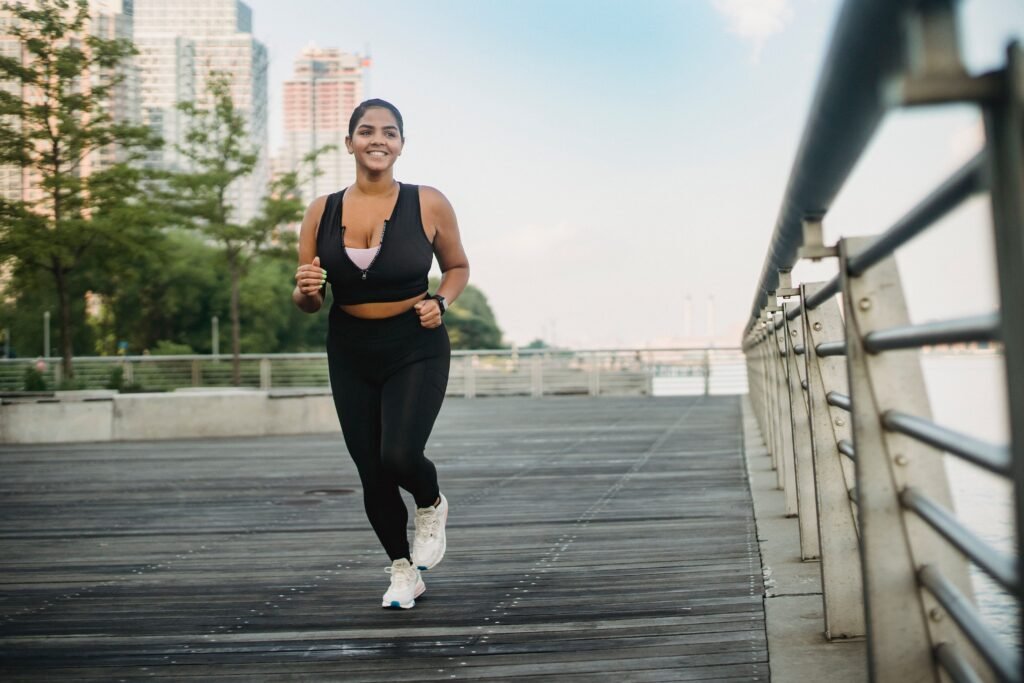 Healthy habit of jogging as part of a healthier lifestyle